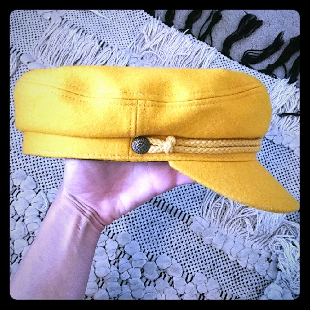 Brixton ashland hat mustard color small